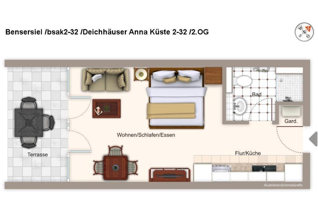Deichhaeuser Anna Kueste Deichhaeuser Anna Kueste 2-32 Bensersiel Buitenkant foto